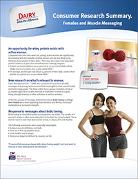 females and muscle messaging